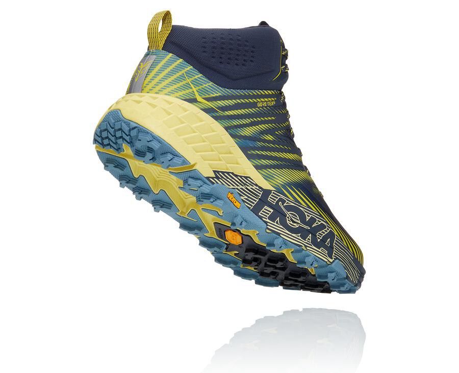 Zapatillas Trail Hoka One One Hombre - Speedgoat Mid Gore-Tex 2 - Azul Marino - VSP396740